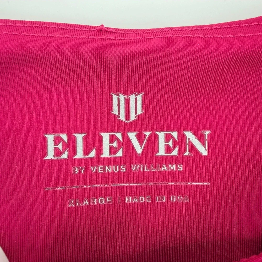 Eleven by Venus Williams Womens XL Magenta‎ Racerback High Neck Sports Bra Tank